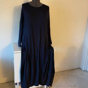 Comfy USA Navy Swing Dress